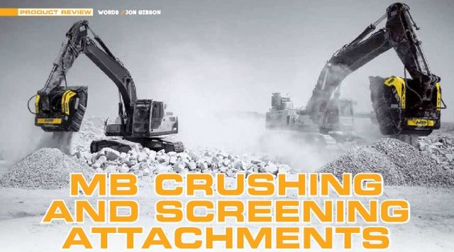 MB CRUSHING AND SCREENING ATTACHMENTS: the modern construction site